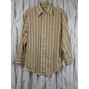 Vintage Louis J Leitner, Inc. Creighton Shirtmakers Long Sleeve Button Up